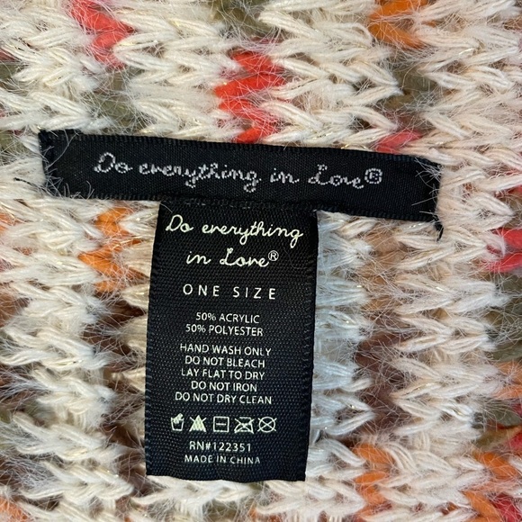 Anthropologie Do Everything in Love Open Cardigan Fringe Boho One Size Fall - Picture 2 of 8